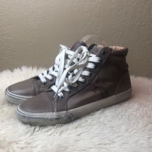 Women's Gray High-Top Sneakers